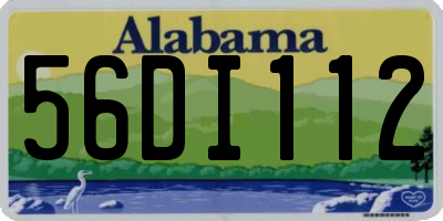 AL license plate 56DI112