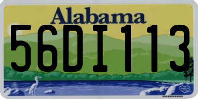 AL license plate 56DI113