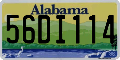 AL license plate 56DI114