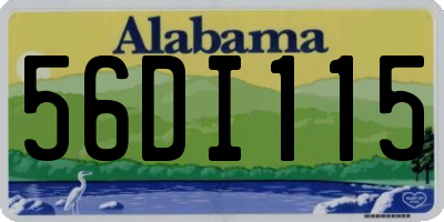AL license plate 56DI115