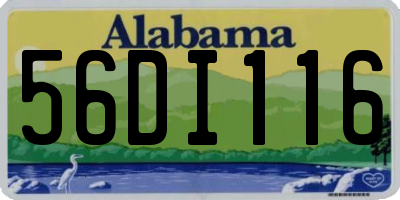 AL license plate 56DI116