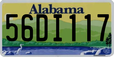 AL license plate 56DI117