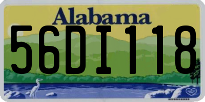 AL license plate 56DI118