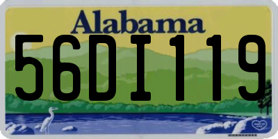 AL license plate 56DI119