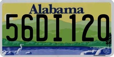 AL license plate 56DI120