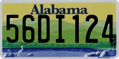 AL license plate 56DI124