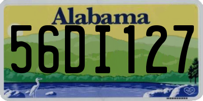 AL license plate 56DI127