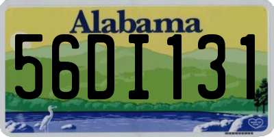 AL license plate 56DI131