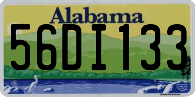 AL license plate 56DI133