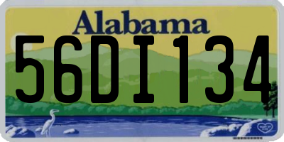 AL license plate 56DI134
