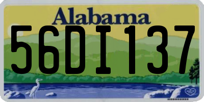AL license plate 56DI137