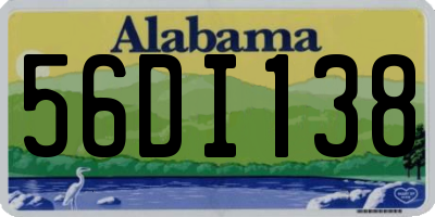 AL license plate 56DI138