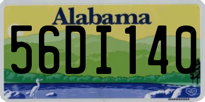 AL license plate 56DI140
