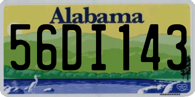 AL license plate 56DI143
