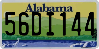 AL license plate 56DI144