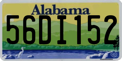 AL license plate 56DI152