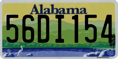 AL license plate 56DI154