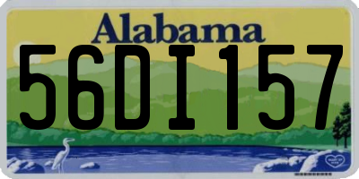 AL license plate 56DI157