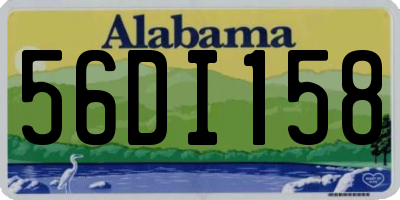 AL license plate 56DI158