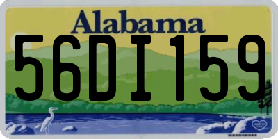AL license plate 56DI159