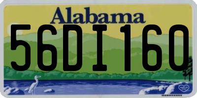AL license plate 56DI160