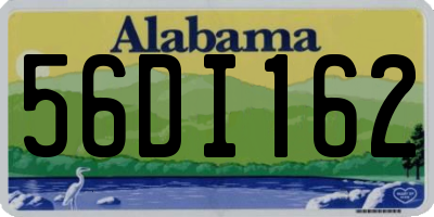 AL license plate 56DI162