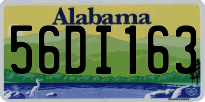AL license plate 56DI163