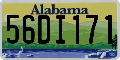 AL license plate 56DI171