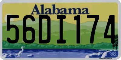 AL license plate 56DI174