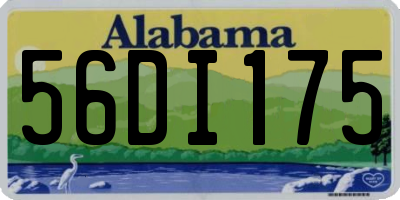 AL license plate 56DI175