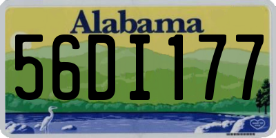 AL license plate 56DI177
