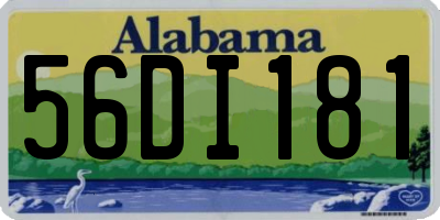 AL license plate 56DI181