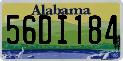 AL license plate 56DI184