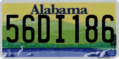AL license plate 56DI186