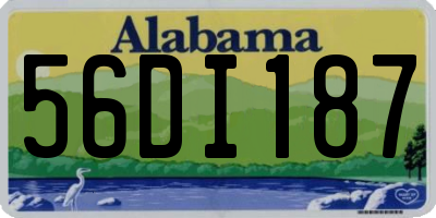 AL license plate 56DI187