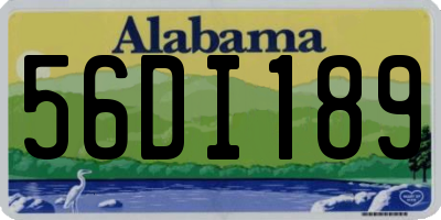 AL license plate 56DI189