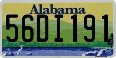 AL license plate 56DI191