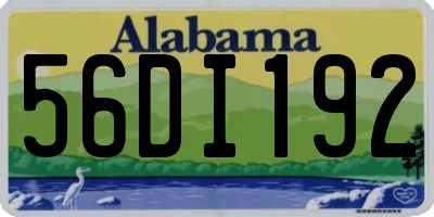 AL license plate 56DI192