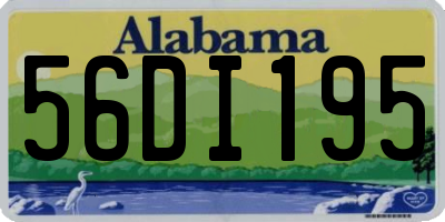 AL license plate 56DI195