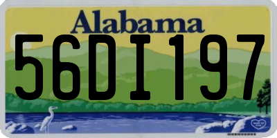 AL license plate 56DI197