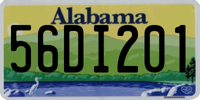 AL license plate 56DI201