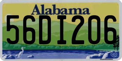 AL license plate 56DI206