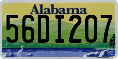 AL license plate 56DI207