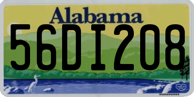 AL license plate 56DI208