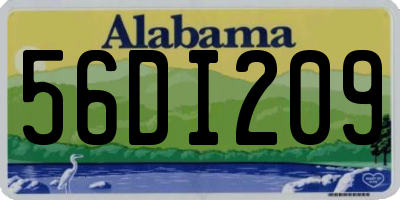 AL license plate 56DI209