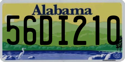AL license plate 56DI210
