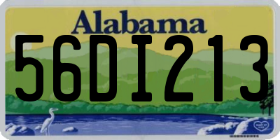 AL license plate 56DI213