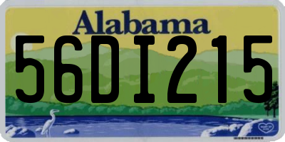 AL license plate 56DI215