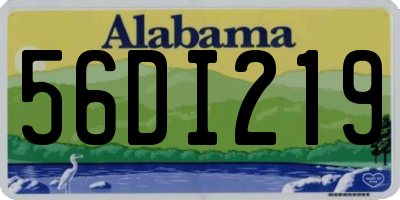 AL license plate 56DI219