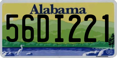 AL license plate 56DI221